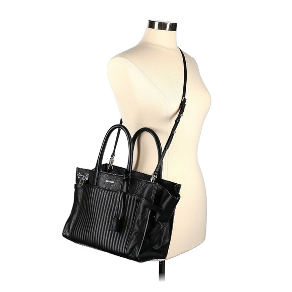 Zadig & Voltaire Black Bag Candide Small Hand Bag Shoulder Bag Skull Studs - Picture 3 of 16